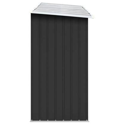 Garden Log Storage Shed Galvanised Steel Anthracite