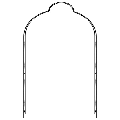 Garden Arch Black  Iron Decor