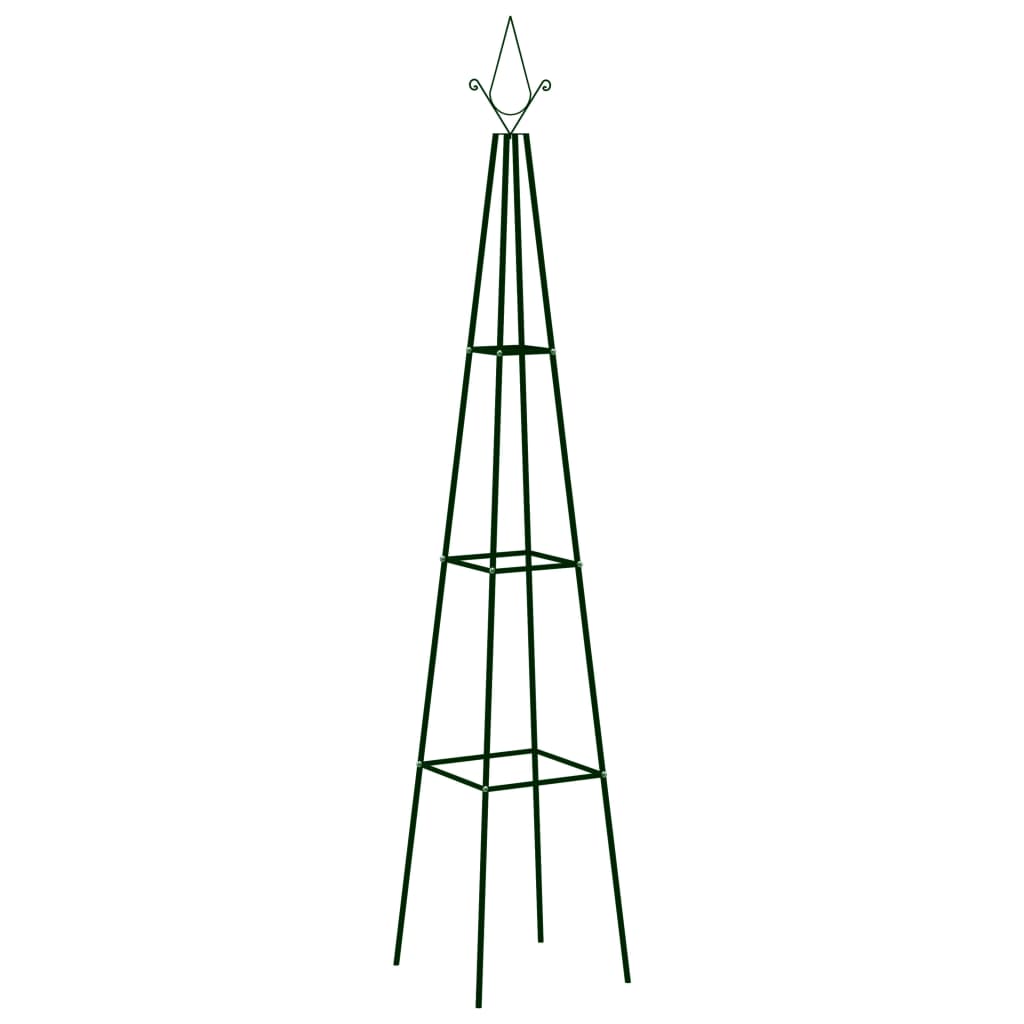 Garden Climbing Plant Racks 2 pcs Dark Green