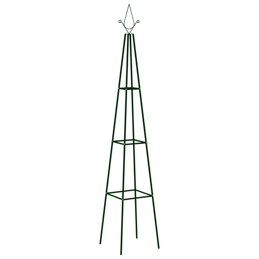 Garden Climbing Plant Racks 2 pcs Dark Green