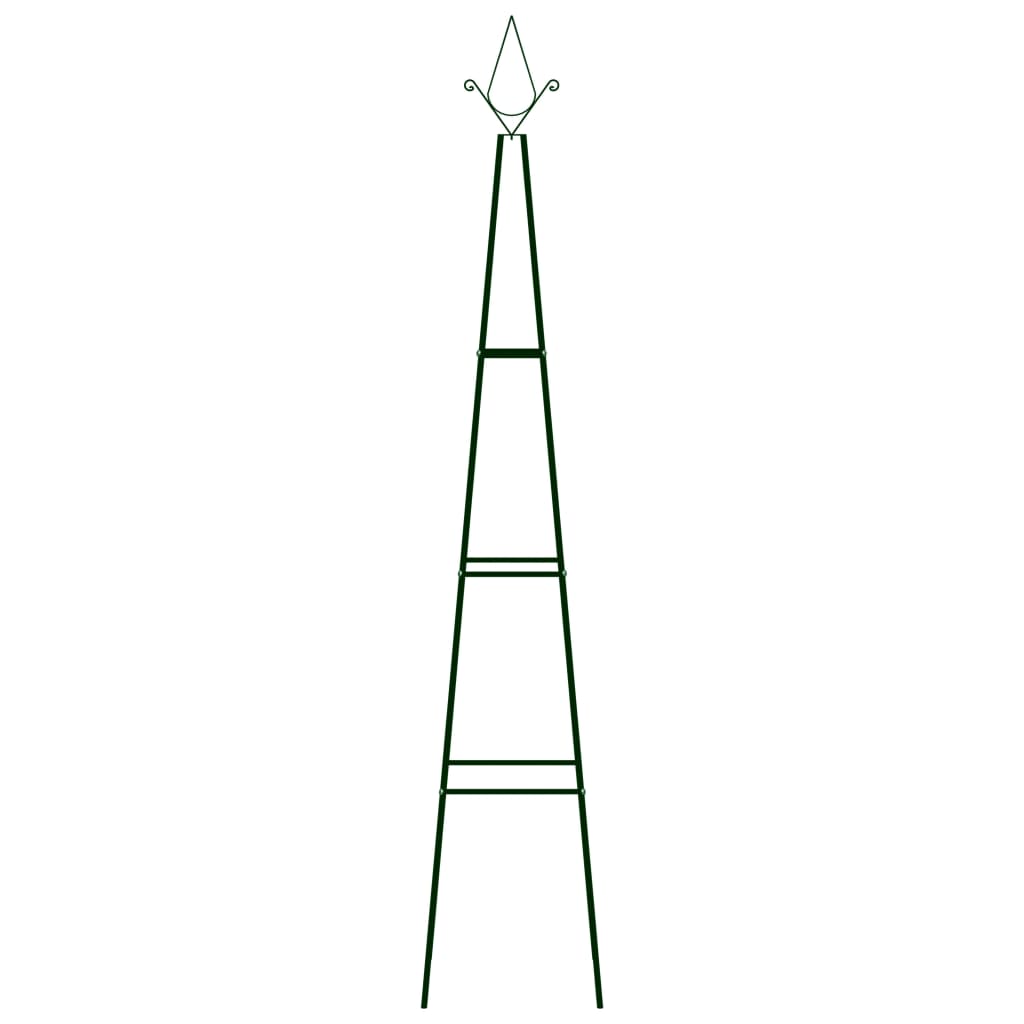Garden Climbing Plant Racks 2 pcs Dark Green