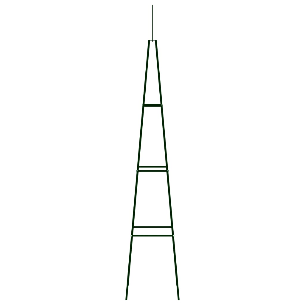 Garden Climbing Plant Racks 2 pcs Dark Green