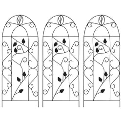Plant Climbing Racks 3 pcs Black