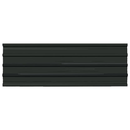 Roof Panels 12 pcs Galvanised Steel Anthracite