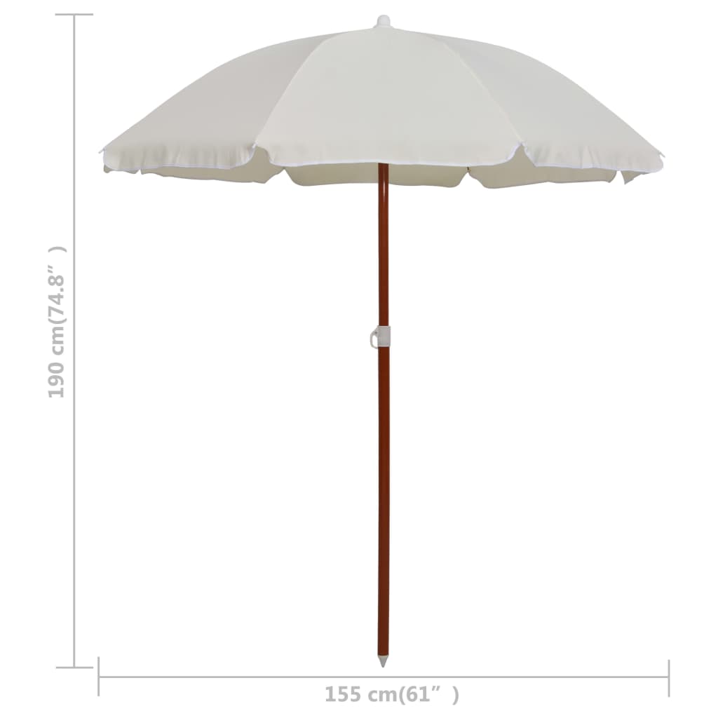 Parasol with Steel Pole Sand