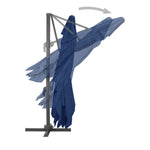 Cantilever Umbrella with Aluminium Pole 4x3 m Azure Blue