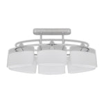 Ceiling Lamp with Ellipsoid Glass Shades 2 pcs E14