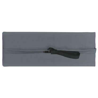 Deck Chair Headrest Grey 40x7.5x15 cm Textilene