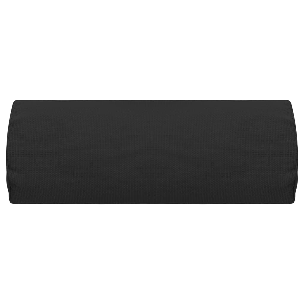 Deck Chair Headrest Black 40x7.5x15 cm Textilene