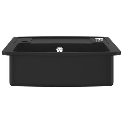 Granite Kitchen Sink Single Basin Black - 780×500×310mm