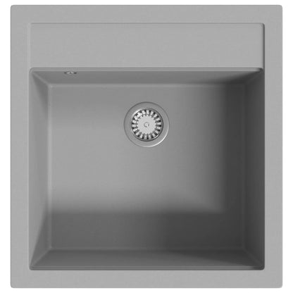 Granite Kitchen Sink Single Basin Grey - 490×510×306mm
