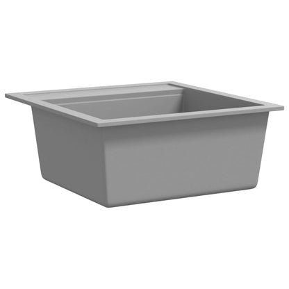 Granite Kitchen Sink Single Basin Grey - 490×510×306mm