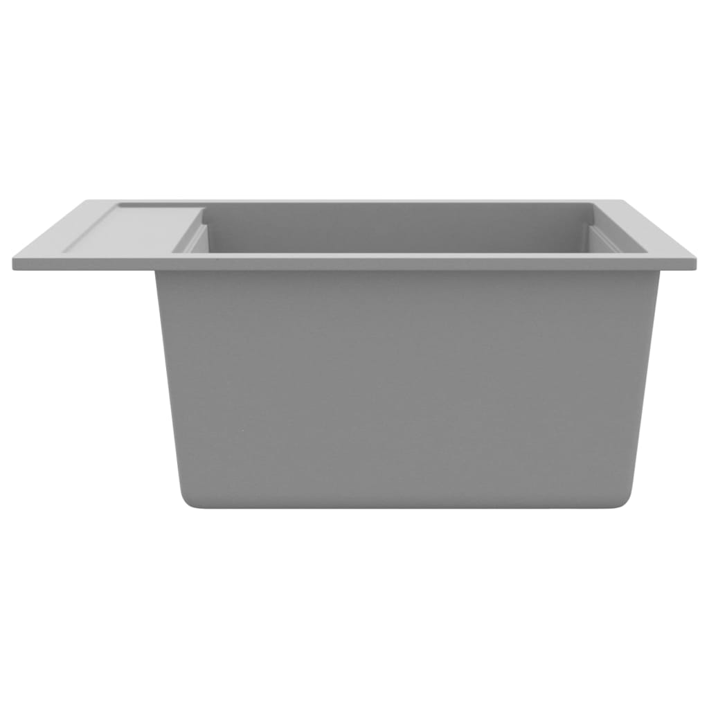 Granite Kitchen Sink Single Basin Grey - 490×510×306mm