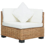 Corner Sofa with Cushions Natural