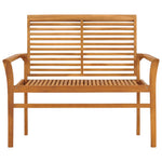 Garden Bench 112 cm Solid Teak Wood