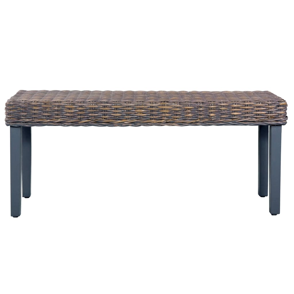 Bench 110 cm Grey Natural