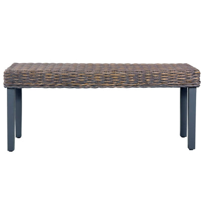 Bench 110 cm Grey Natural