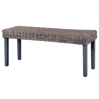 Bench 110 cm Grey Natural