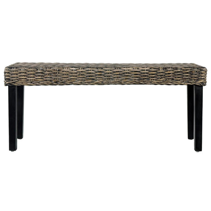 Bench 110 cm Black Natural