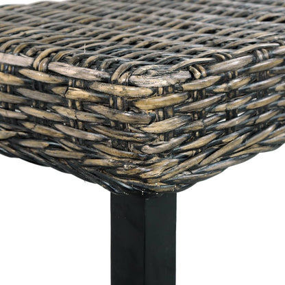 Bench 110 cm Black Natural