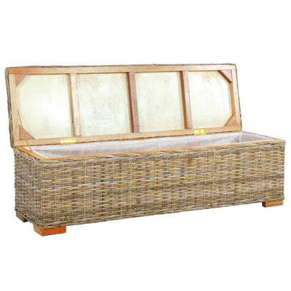 Storage Box Kubu Rattan and Solid Mango Wood