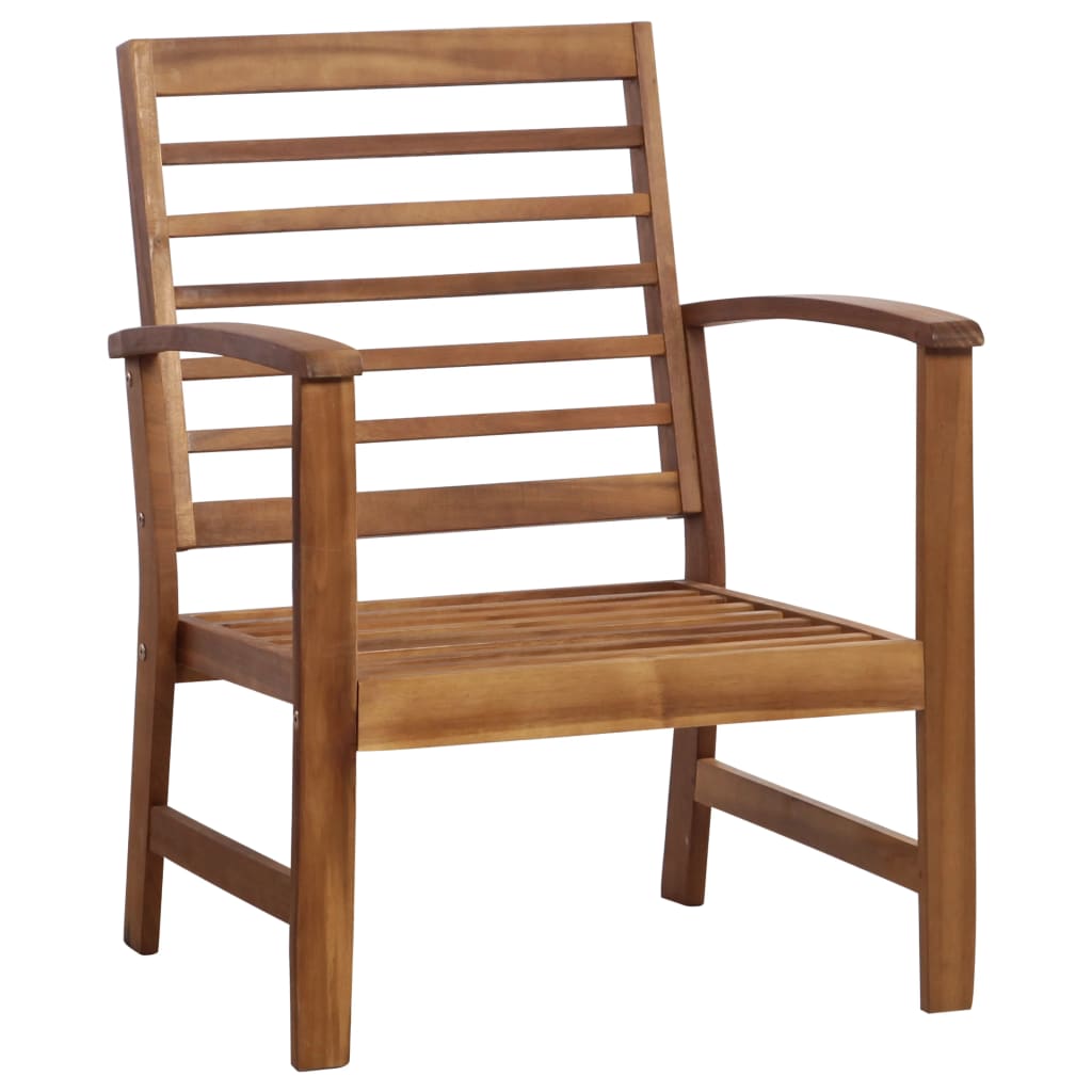 4 Piece Garden Lounge Set Solid Acacia Wood - 100×50×33cm
