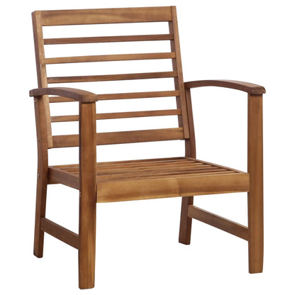 4 Piece Garden Lounge Set Solid Acacia Wood - 100×50×33cm