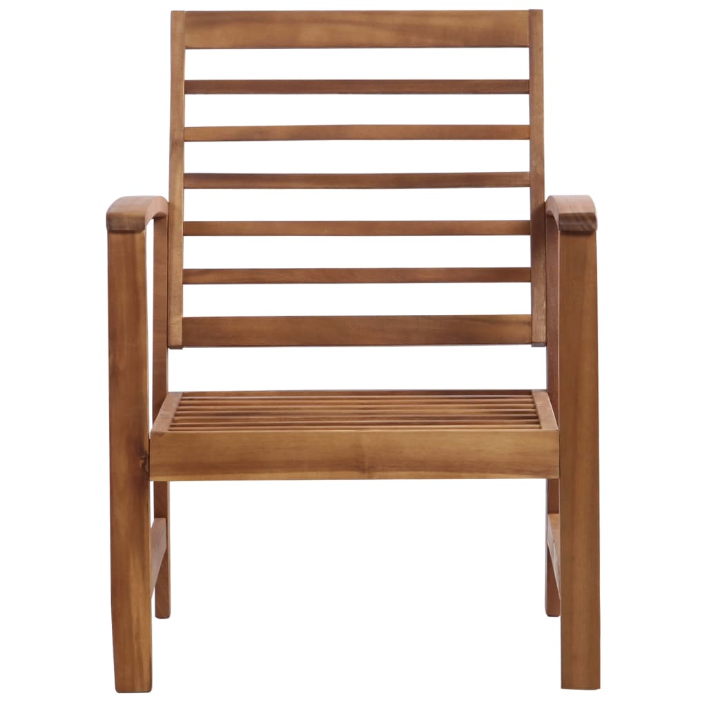 4 Piece Garden Lounge Set Solid Acacia Wood - 100×50×33cm