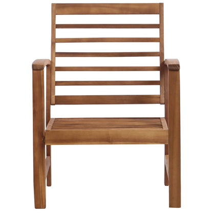 4 Piece Garden Lounge Set Solid Acacia Wood - 100×50×33cm