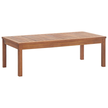 4 Piece Garden Lounge Set with Cushions Solid Acacia Wood - 120×61×81cm
