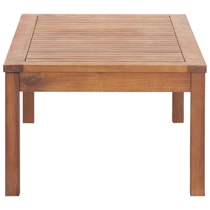 4 Piece Garden Lounge Set with Cushions Solid Acacia Wood - 100×50×33cm