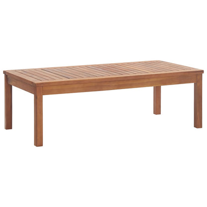 4 Piece Garden Lounge Set with Cushions Solid Acacia Wood - 100×50×33cm