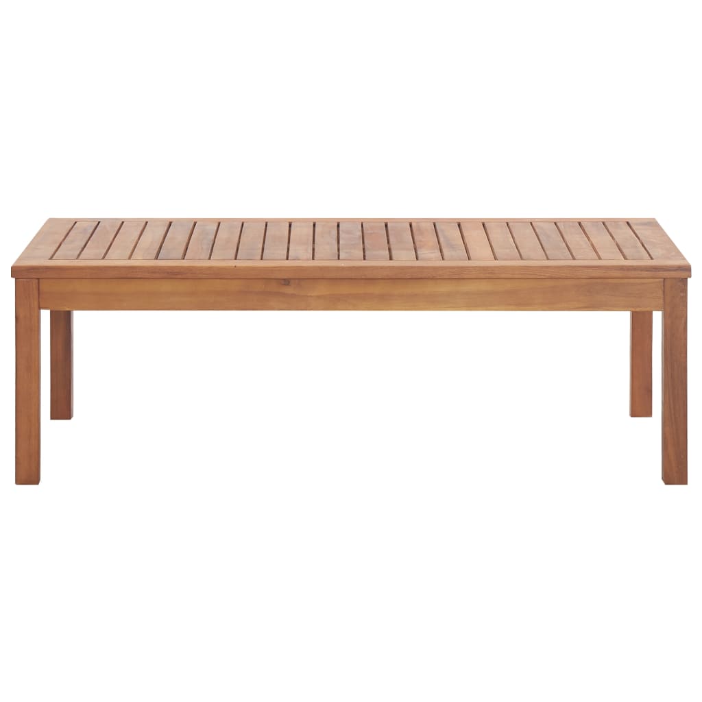 4 Piece Garden Lounge Set with Cushions Solid Acacia Wood - 100×50×33cm