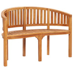 Banana Bench 120 cm Solid Teak Wood