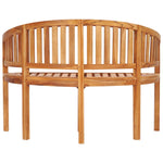 Banana Bench 120 cm Solid Teak Wood