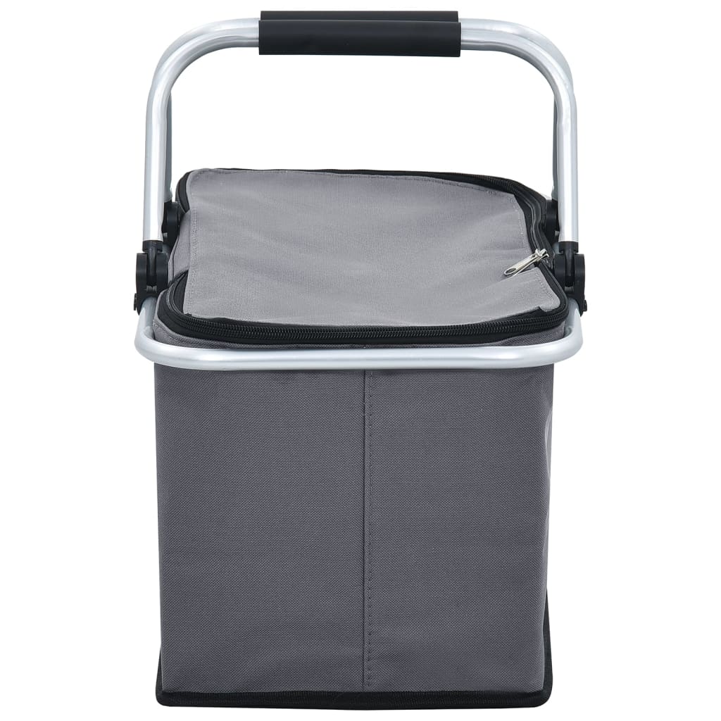 Foldable Cool Bag Grey Aluminium