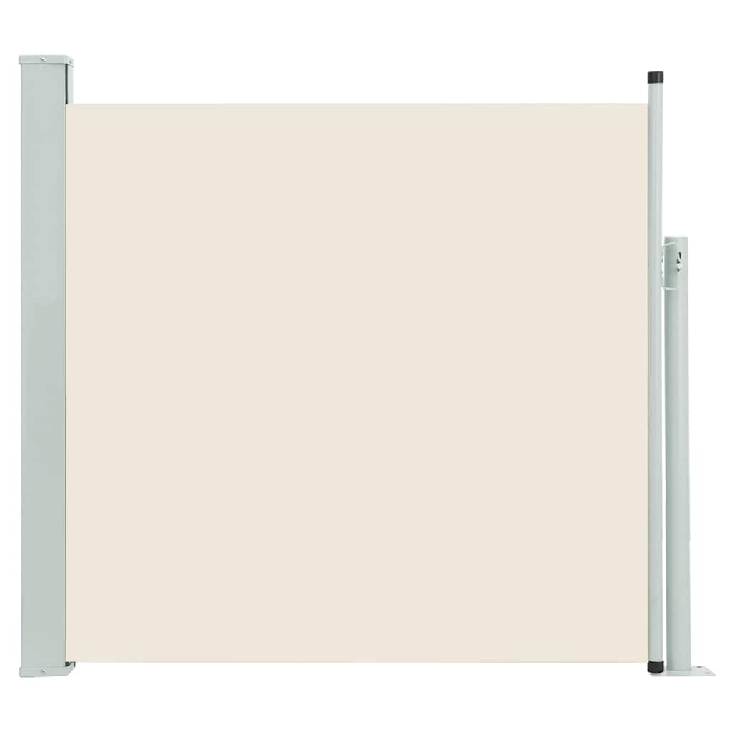 Patio Retractable Side Awning,  Cream