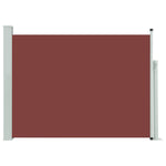 Patio Retractable Side  Awning Brown