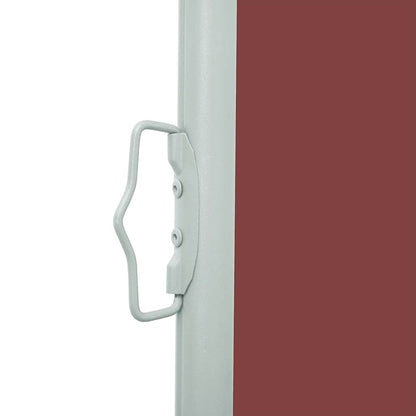Patio Retractable Side Awning & Brown