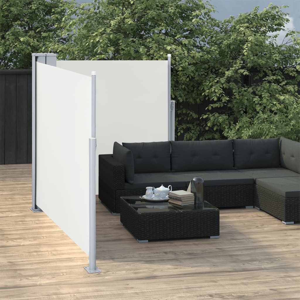 Retractable Side  Awning Cream
