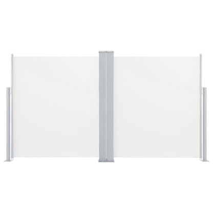 Patio Retractable Double Side Awning Cream