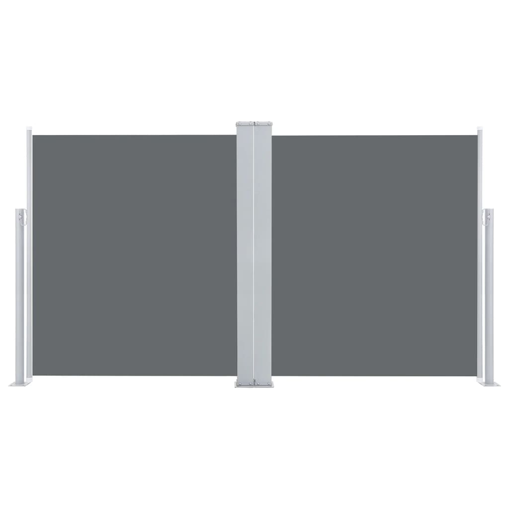 Patio Retractable Double Side Awning Anthracite