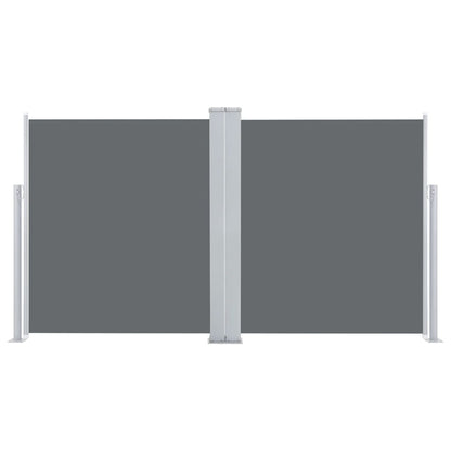 Patio Retractable Double Side Awning Anthracite