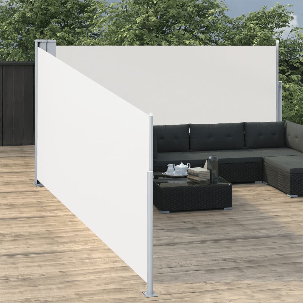 Retractable Side Awning & Cream
