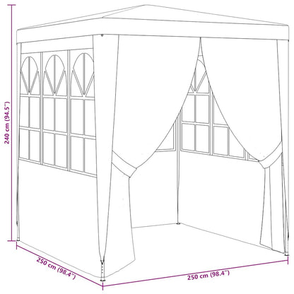 2.5x2.5m Party Tent Side Walls UV Resistant | HomeAndLiving