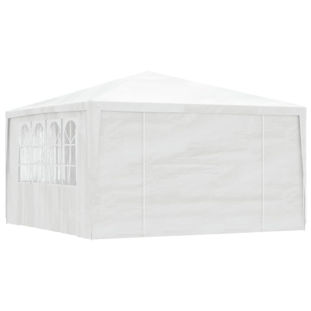 Professional Party Tent with Side Walls 4x4 m White 90 g/mÂ²