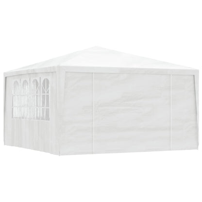 Professional Party Tent with Side Walls 4x4 m White 90 g/mÂ²