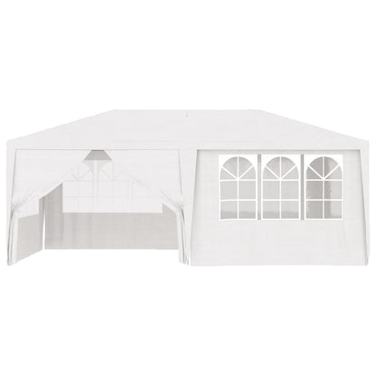 Professional Party Tent with Side Walls 4x6 m White 90 g/mÂ²