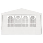 Professional Party Tent with Side Walls 4x6 m White 90 g/mÂ²