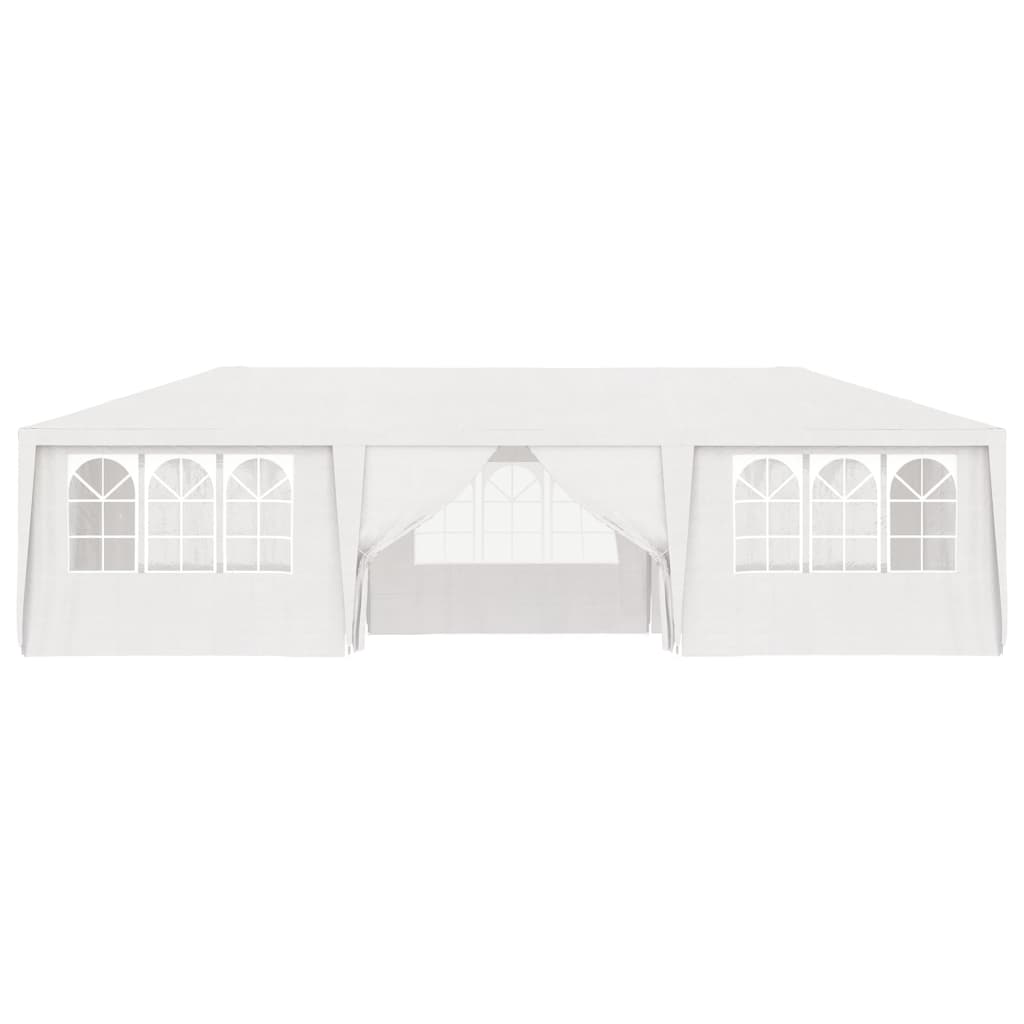 Professional Party Tent with Side Walls 4x9 m White 90 g/mÂ²